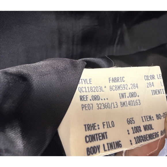 Brooks Brothers 1818‎ Madison Made In Italy Blazer Navy Mens 41 Long Preppy - Picture 5 of 7